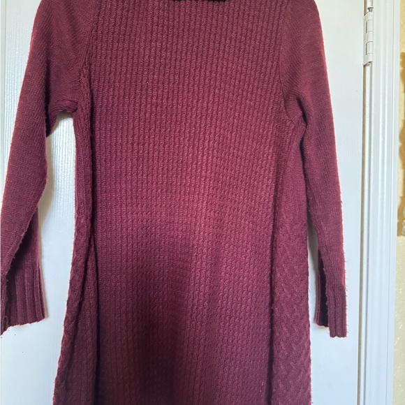 Chicos long Cardigan Burgundy Size 1 - Picture 3 of 3